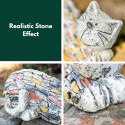 Marco Paul Unique Resin Garden Ornaments Outdoor Cat Statue - thumbnail 6