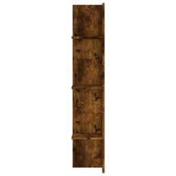 Berkfield Home TV Cabinet Smoked Oak 152x22x113 cm Engineered Wood in Brown - Size: 152 x 22 x 113 cm - thumbnail 5