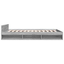 Berkfield Home Bed Frame with Drawers without Mattress Grey Sonoma 120x190 cm Small Double - thumbnail 5