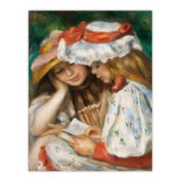 Artery8 Pierre Auguste Renoir Framed Wall Art Print Two Girls Reading - Size: A4 - thumbnail 3