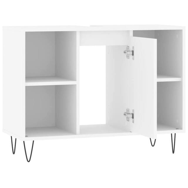 Berkfield Home Bathroom Cabinet White 80x33x60 cm Engineered Wood - Size: 80 x 33 x 60 cm - image 1