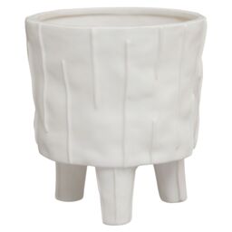 Orsina Stylish Design White Large Planter, Lightweight Large Garden Flower Pot, Versatile Planter For Plants - thumbnail 3