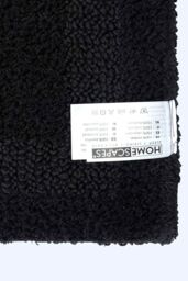 Homescapes Luxury Bath Mat Set Reversible 1600GSM 100% Cotton 2 Pc w. Pedestal Mat in Black - thumbnail 5