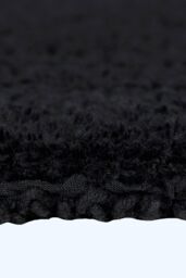 Homescapes Luxury Bath Mat Set Reversible 1600GSM 100% Cotton 2 Pc w. Pedestal Mat in Black - thumbnail 7