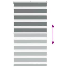 Berkfield Home Zebra Blind Dark Grey 90x100 cm Fabric Width 85.9 cm Polyester - thumbnail 5