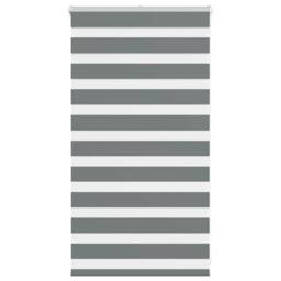 Berkfield Home Zebra Blind Dark Grey 90x100 cm Fabric Width 85.9 cm Polyester - thumbnail 2