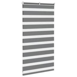 Berkfield Home Zebra Blind Dark Grey 90x100 cm Fabric Width 85.9 cm Polyester - thumbnail 4