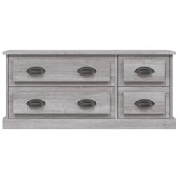 Berkfield Home TV Cabinet Grey Sonoma 100x35.5x45 cm Engineered Wood - thumbnail 6