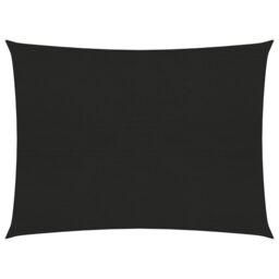 Berkfield Home Sunshade Sail 160 g/m ² Black 3x4 m HDPE - thumbnail 1