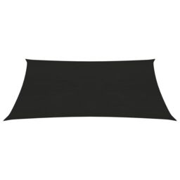Berkfield Home Sunshade Sail 160 g/m ² Black 3x4 m HDPE - thumbnail 2