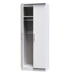 Swift Devon 3 Piece Bedroom Set (Wardrobe, Chest & Bedside) in White Matt - Ready Assembled - thumbnail 6