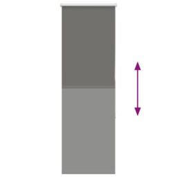 Berkfield Home Roller Blind Blackout Grey 60x175 cm Fabric Width 55.7 cm Polyester - thumbnail 5