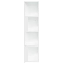 Berkfield Home Stylish Corner Cabinet White 33x33x132 cm Engineered Wood - Size: 33 x 33 x 132 cm - thumbnail 5