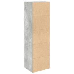 Berkfield Home Durable Bookcase Concrete Grey 31x24x102 cm Engineered Wood - Size: 31 x 24 x 102 cm - thumbnail 7