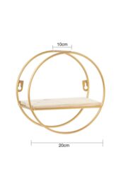 Living and Home Gold Wall Hanging Storage and Display Decorative Shelf - thumbnail 6