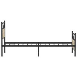 Berkfield Home Bed Frame without Mattress Sonoma Oak 100x190 cm Engineered Wood in Brown - thumbnail 7