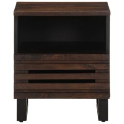 Berkfield Home Bedside Cabinets 2 pcs 40x33x46 cm Solid Wood Mango in Brown - Size: 40 x 33 x 46 cm - thumbnail 3