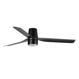 Netlighting Punt Tub 132cm TEK LED Ceiling Fan Matt Black 3000K