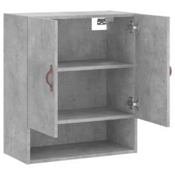 Berkfield Home Wall Cabinet Concrete Grey 60x31x70 cm Engineered Wood - Size: 60 x 31 x 70 cm - thumbnail 6