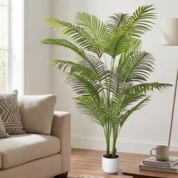 Levede Artificial Palm Tree Fake Plant Home Office Decor Realistic Faux Tree in Green - thumbnail 3