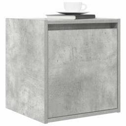 Berkfield Home Durable Wall-Mounted Bedside Cabinets 2 pcs Concrete Grey 38x34x40 cm - Size: 38 x 34 x 40 cm - thumbnail 4