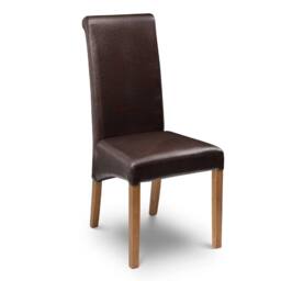Cheshire Zafira Elegant Dining Chairs - Set of 2 in Dark Brown - thumbnail 2