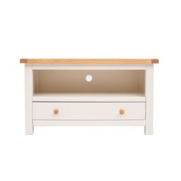 Cabinet Bits Maggiori Off-White 1 Drawer TV Cabinet Wood Knob - thumbnail 1