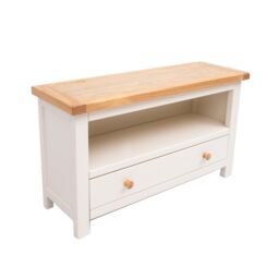 Cabinet Bits Maggiori Off-White 1 Drawer TV Cabinet Wood Knob - thumbnail 3