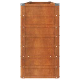 Berkfield Home Garden Raised Bed Rusty 320x40x77 cm Corten Steel in Brown - Size: 320 x 40 x 77 cm - thumbnail 5
