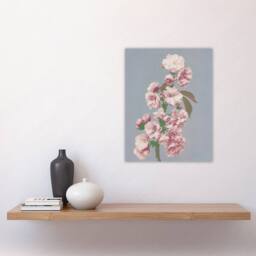 "Artery8 Cherry Blossom Flower Bloom Vintage Japan Wall Art Print in Pink - Size: W24"" x H32""" - thumbnail 4