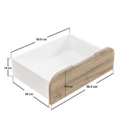 Flair Mason Staircase Triple Sleeper Bed with Storage in Light Oak - Size: Single - thumbnail 7