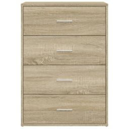 Berkfield Home Sideboards 2 pcs Sonoma Oak 60x31x84 cm Engineered Wood in Brown - Size: 60 x 31 x 84 cm - thumbnail 5
