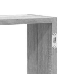 Berkfield Home Wall Cube Shelf 5 Compartments Grey Sonoma Engineered Wood - thumbnail 8