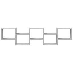 Berkfield Home Wall Cube Shelf 5 Compartments Grey Sonoma Engineered Wood - thumbnail 4