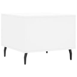 Berkfield Home Coffee Table White 50x50x40 cm Engineered Wood - Size: 50 x 50 x 40 cm - thumbnail 8
