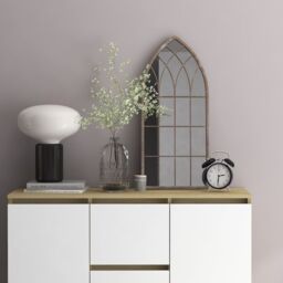 Berkfield Home Mirror Sand 70x30 cm Iron for Indoor Use in Cream