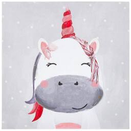 Wyld and Coco Kids Canvas Art Set 3 Grey Pink 30 x 30 cm - Size: 30 cm x 30 cm - thumbnail 7