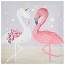 Wyld and Coco Kids Canvas Art Set 3 Grey Pink 30 x 30 cm - Size: 30 cm x 30 cm - thumbnail 5