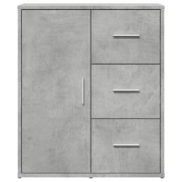 Berkfield Home Sideboards 2 pcs Concrete Grey 60x31x70 cm Engineered Wood - Size: 60 x 31 x 70 cm - thumbnail 5