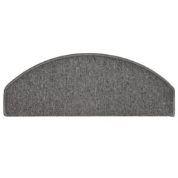Berkfield Home Carpet Stair Treads 15 pcs Dark Grey 65x24x4 cm - Size: Medium - thumbnail 5
