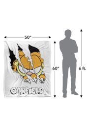 Garfield Torn Silky Touch Super Soft Throw Blanket 152 X 127 cm in White - thumbnail 5