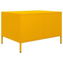 Berkfield Home TV Cabinet Mustard Yellow 68x50x43.5 cm Cold-rolled Steel - thumbnail 8