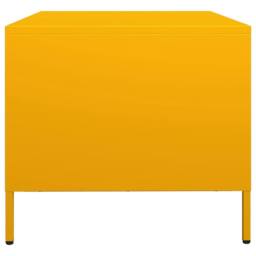 Berkfield Home TV Cabinet Mustard Yellow 68x50x43.5 cm Cold-rolled Steel - thumbnail 7