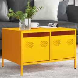 Berkfield Home TV Cabinet Mustard Yellow 68x50x43.5 cm Cold-rolled Steel