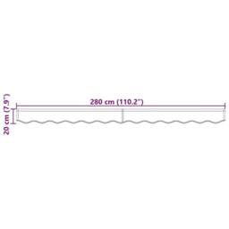 FLAVORA 3m Green White Polyester Awning Valance Replacement - Size: 1000L - thumbnail 4