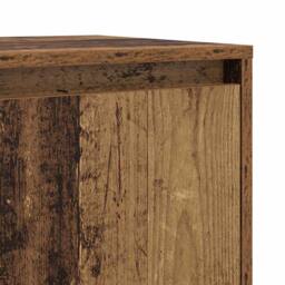 Berkfield Home Sideboard with Door Old wood 70 x 41 x 75 cm Engineered wood in Brown - thumbnail 9
