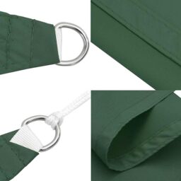 Berkfield Home Sun Shade Sail Dark Green 7x5x5 m 100% Polyester Oxford - thumbnail 6