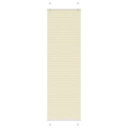 Berkfield Home Pleated Blind Cream 65x200 cm Fabric Width 64.4 cm Polyester - thumbnail 2