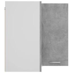Berkfield Home Hanging Corner Cabinet Concrete Grey 57x57x60 cm Engineered Wood - Size: 57 x 57 x 60 cm - thumbnail 6