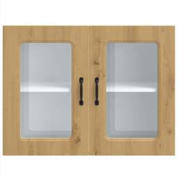 Berkfield Home with Shelf Wall-mounted Other with Storage with Door 7 pcs Black… in Brown - thumbnail 6